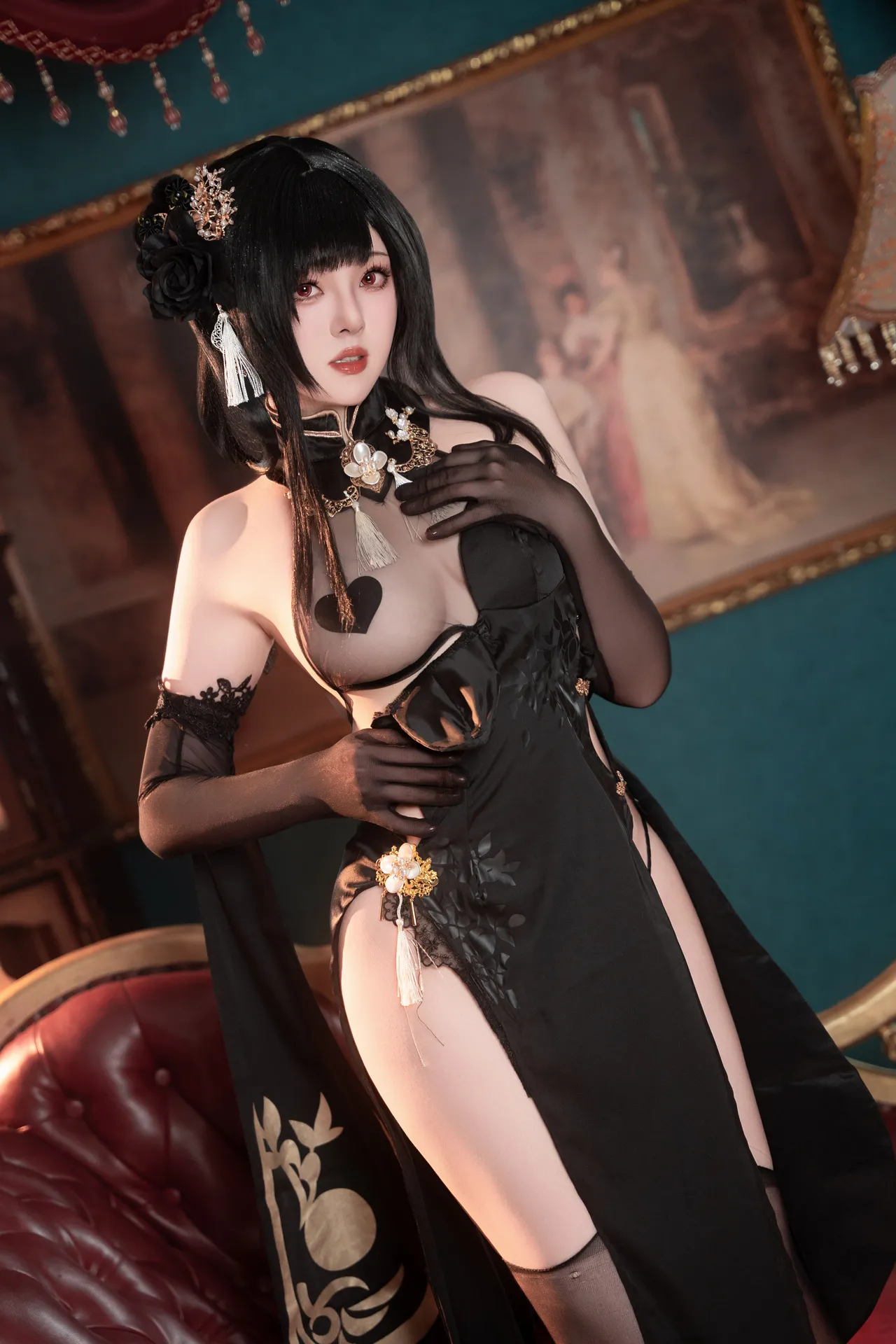 Natsuko夏夏子 - 碧蓝航线镇海旗袍 76P 502MB-erohere54.webp